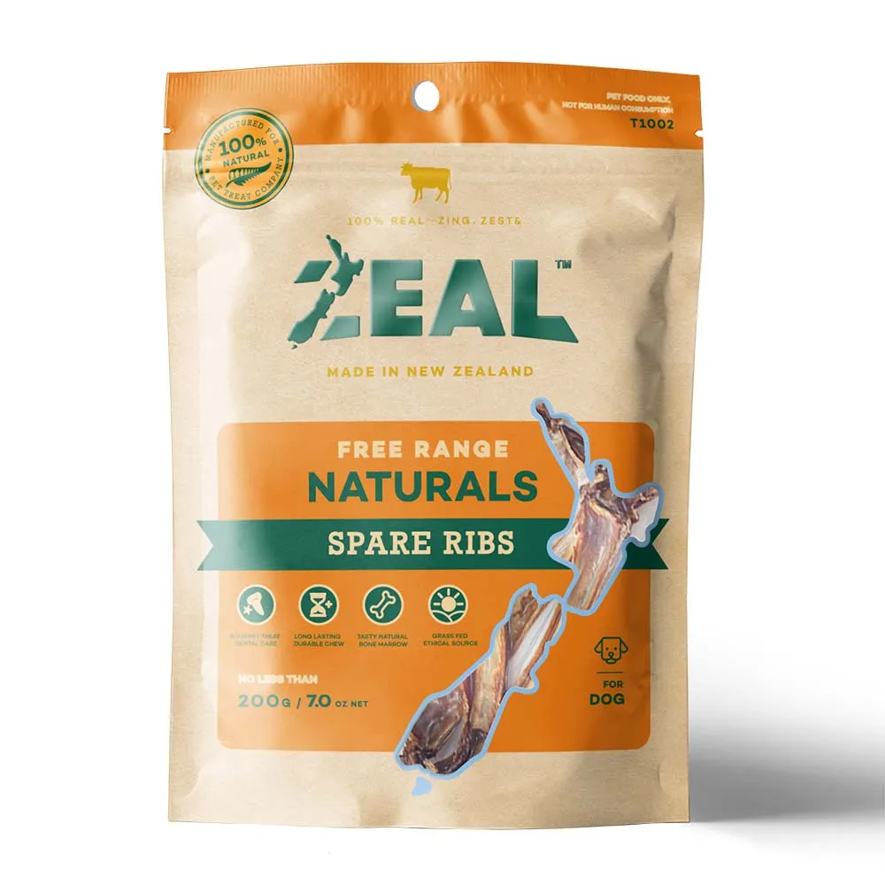 15% OFF: Zeal Free Range Naturals Spare Ribs Dog Treats