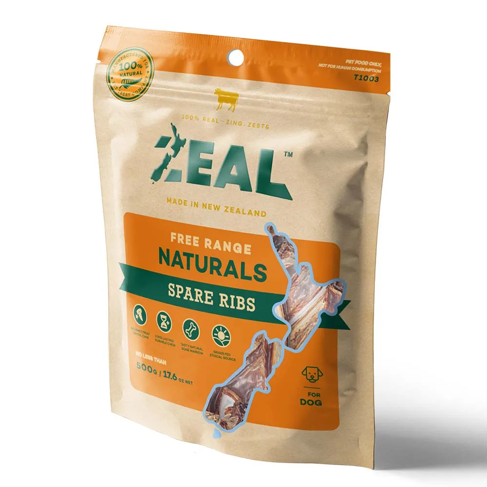 15% OFF: Zeal Free Range Naturals Spare Ribs Dog Treats