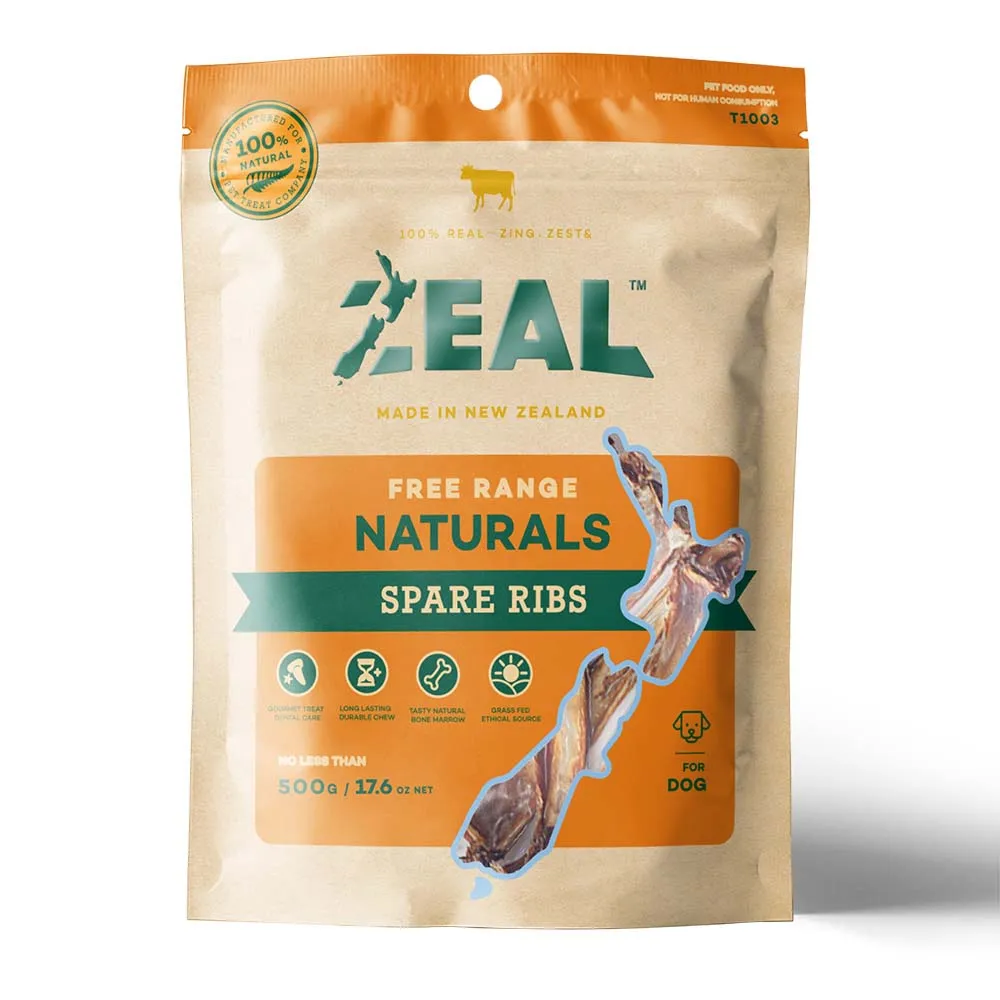 15% OFF: Zeal Free Range Naturals Spare Ribs Dog Treats