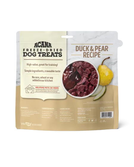 Acana Singles Duck & Pear Freeze-Dried Dog Treats 3.25oz