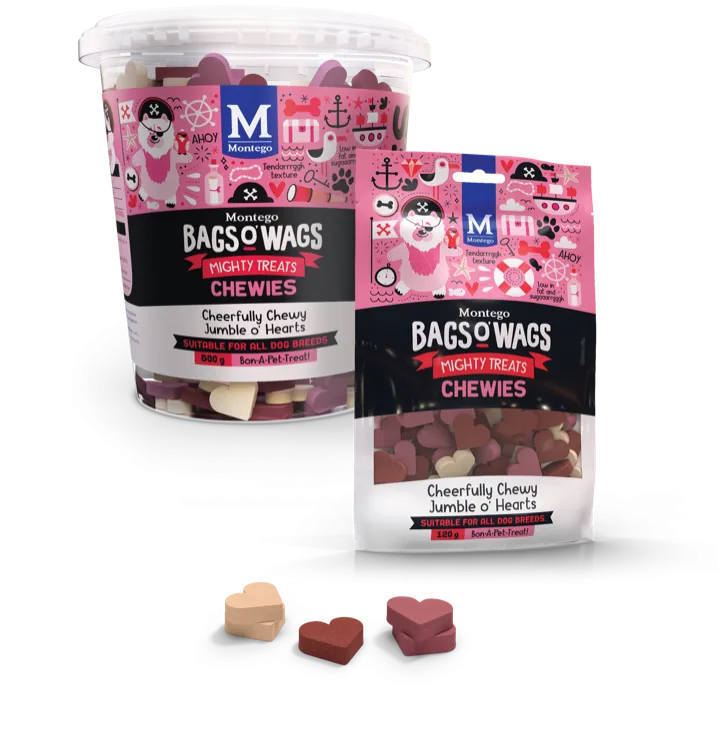 Bags o wags Hearty mix chewies (select size for price)