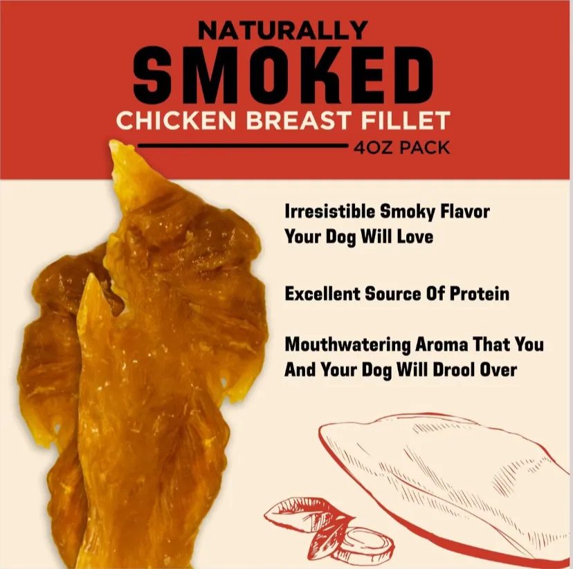 Barkworthies 4oz. Smoked Chicken Fillet For Dogs