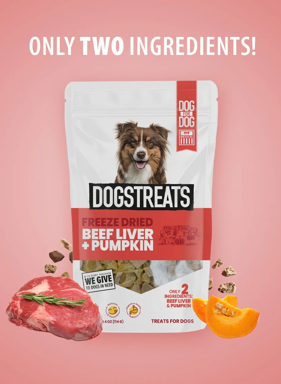 Beef Liver & Pumpkin Freeze Dried DogsTreats