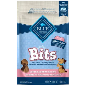 BLUE Bits Soft-Moist Training Treats; Salmon Recipe, 4 oz