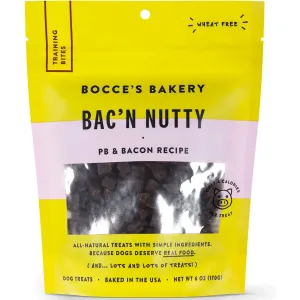 Bocce's Bakery Bac'n Nutty Training Bites Dog Treats