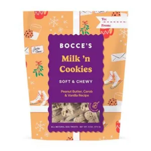 Bocce's Milk 'n Cookies Soft & Chewy Dog Treats 6 oz