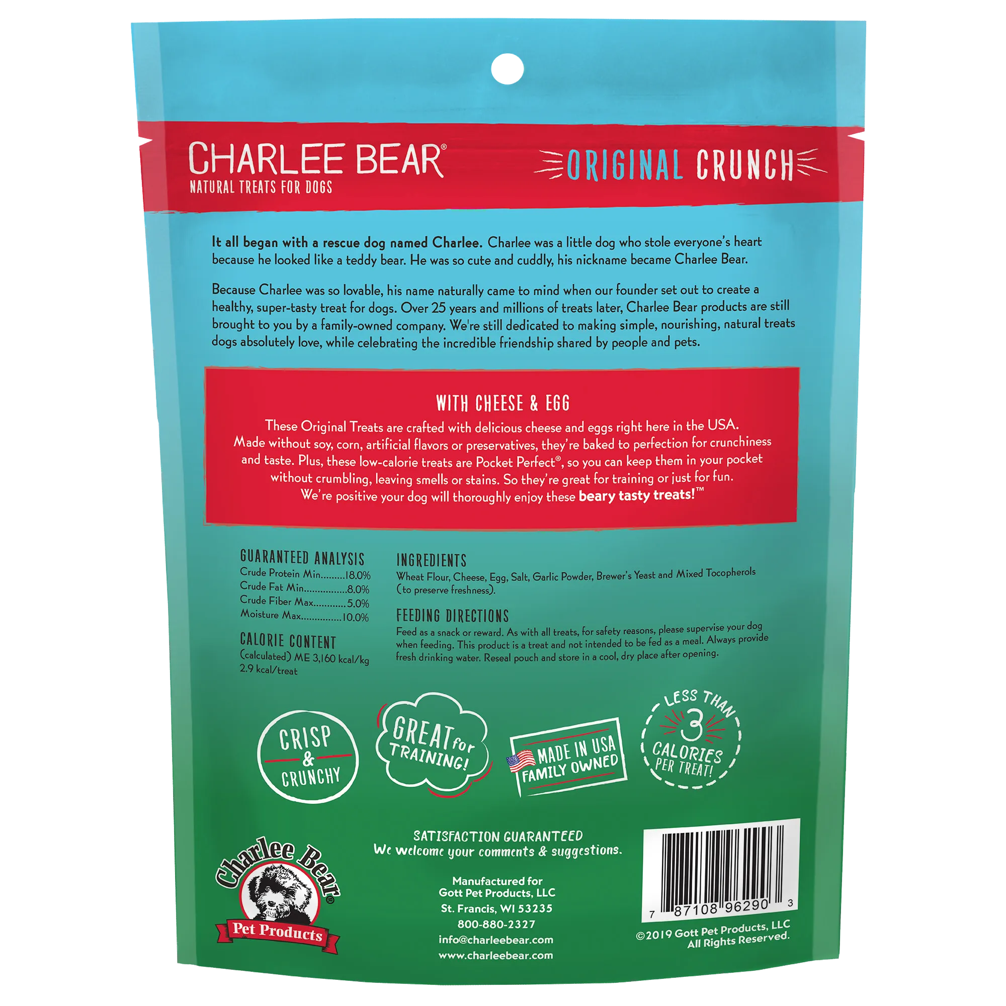 Charlee Bear Cheese & Egg Flavor Dog Treats