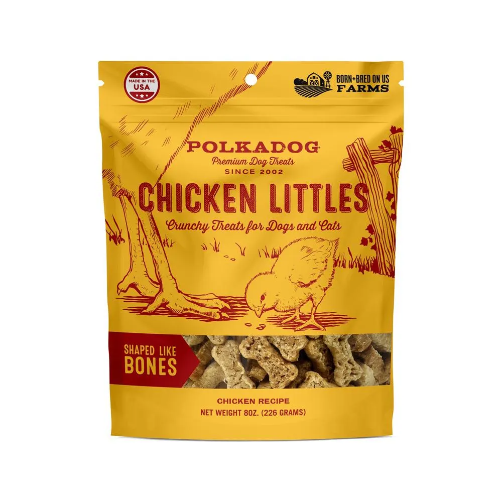 Chicken Littles Bone Shaped Crunchy Treats For Dogs & Cats