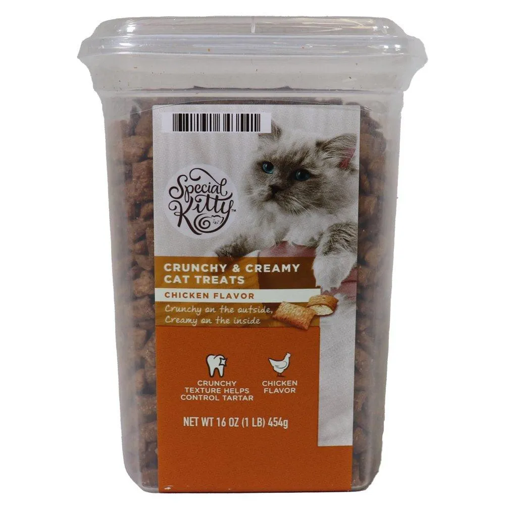 Chicken Salmon Crunchy Cat Treats 16 Oz