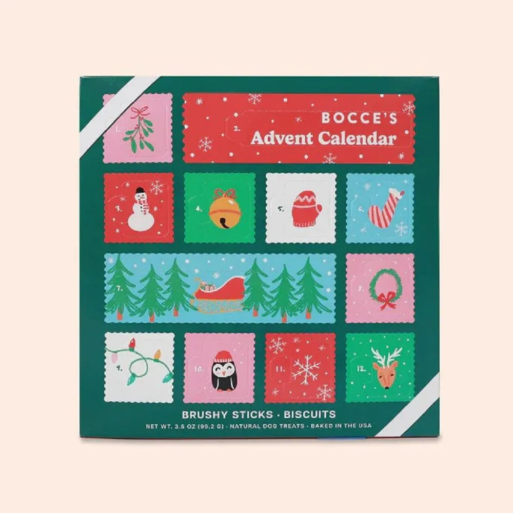 Christmas Advent Calendar with Crunchy Sticks & Biscults for Dogs