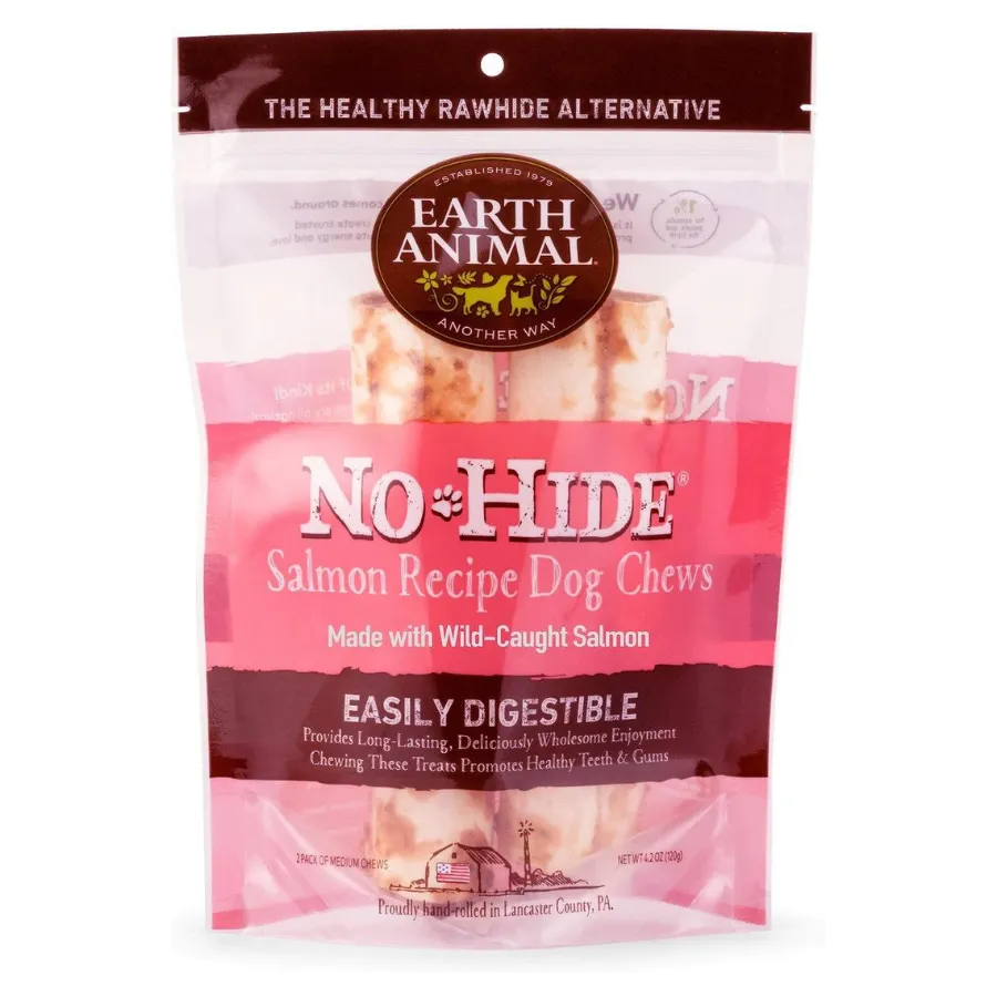 Earth Animal No-Hide Salmon Chew 2PK