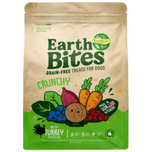 Earthborn Holistic Grain Free EarthBites Turkey Crunchy Treats For Dogs 10oz