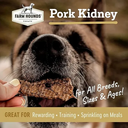 Farm Hounds Dogs Pork Kidney Treat