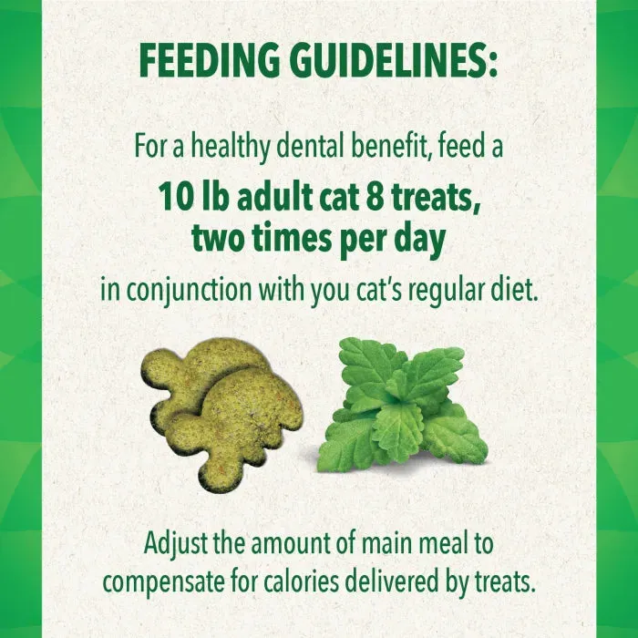 FELINE GREENIES Catnip Flavored Dental Treats, Mega Size