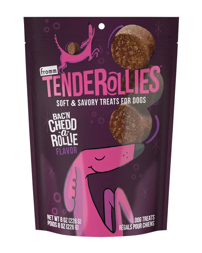 Fromm Tenderollies Bac'n Chedd-a-Rollie Dog Treats 8oz