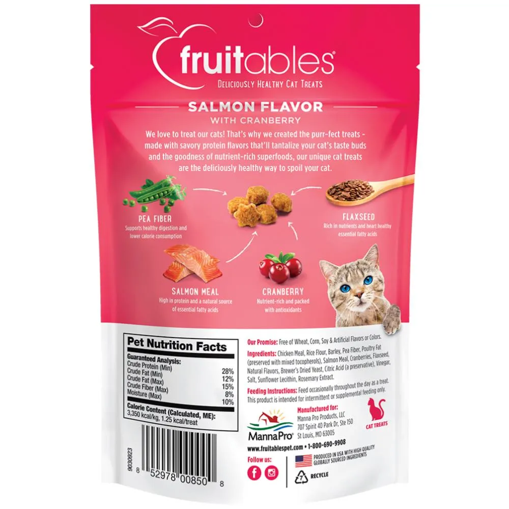 Fruitables Salmon with Cranberry Crunchy Cat Treats 2.5oz