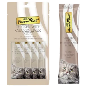 Fussie Cat Chicken & Liver Puree Cat Treats