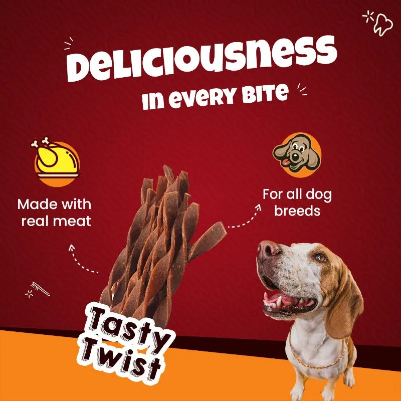 Goofy Tails Active Chicken Twists - Dental Treats for Dogs