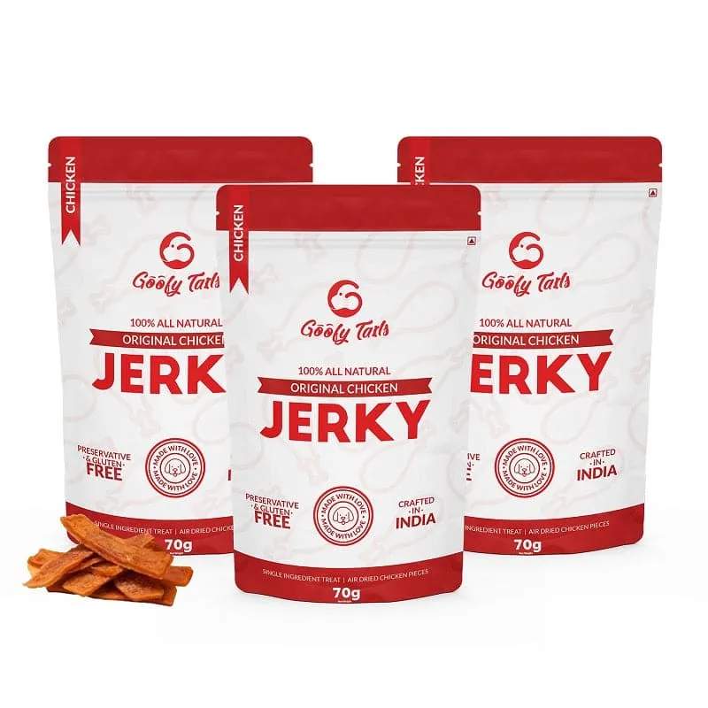 Goofy Tails Original Chicken Jerky Dog Treats | Gluten Free Treats for Dogs (Chicken Jerky)