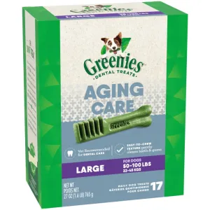 GREENIES Aging Care Large Dental Treats, 17 Count