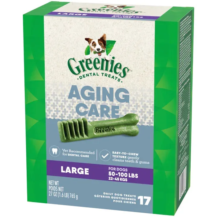 GREENIES Aging Care Large Dental Treats, 17 Count