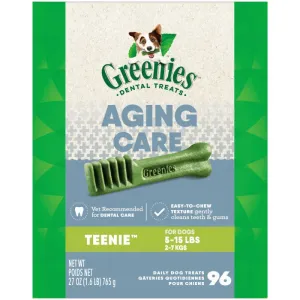 GREENIES Aging Care TEENIE Dental Treats, 96 Count