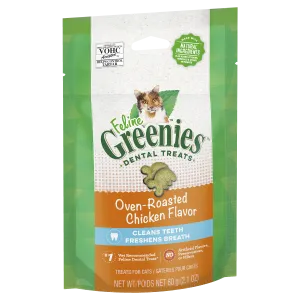 Greenies Cat Dental Health Treats Oven Roasted Chicken