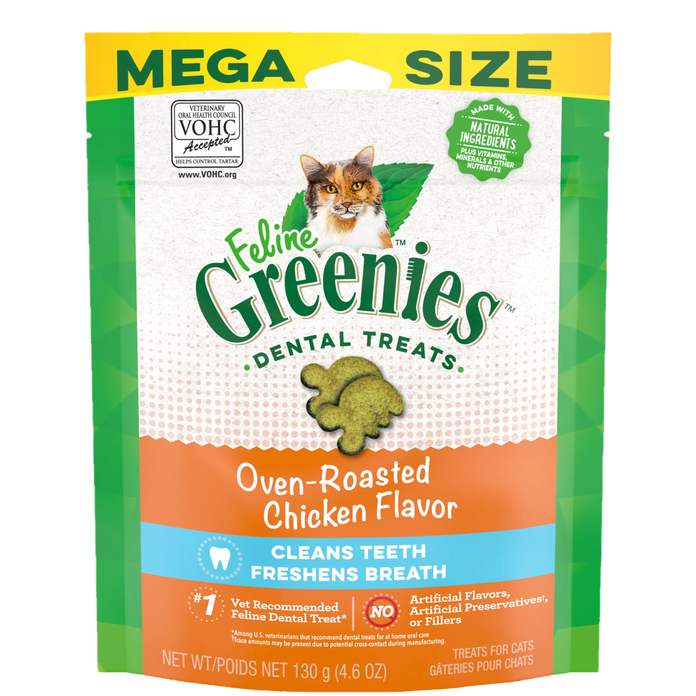 Greenies Cat Dental Health Treats Oven Roasted Chicken