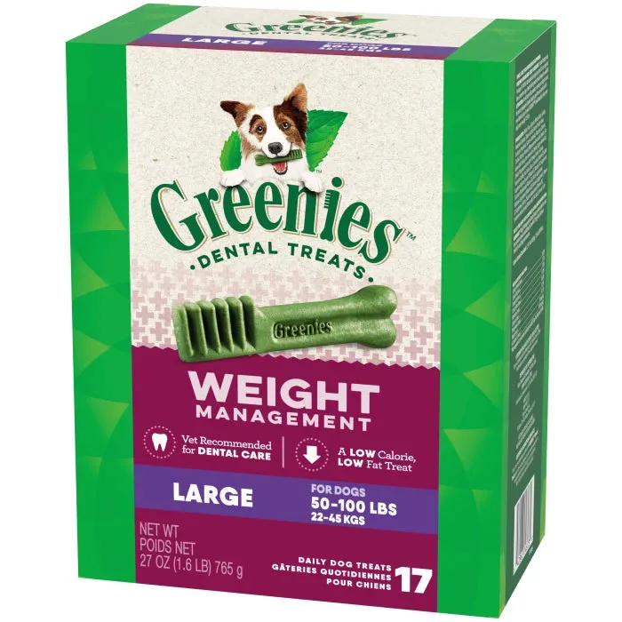 GREENIES Weight Management Large Dental Treats, 17 Count