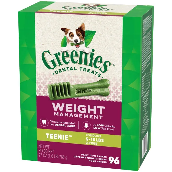 GREENIES Weight Management TEENIE Dental Treats, 96 Count