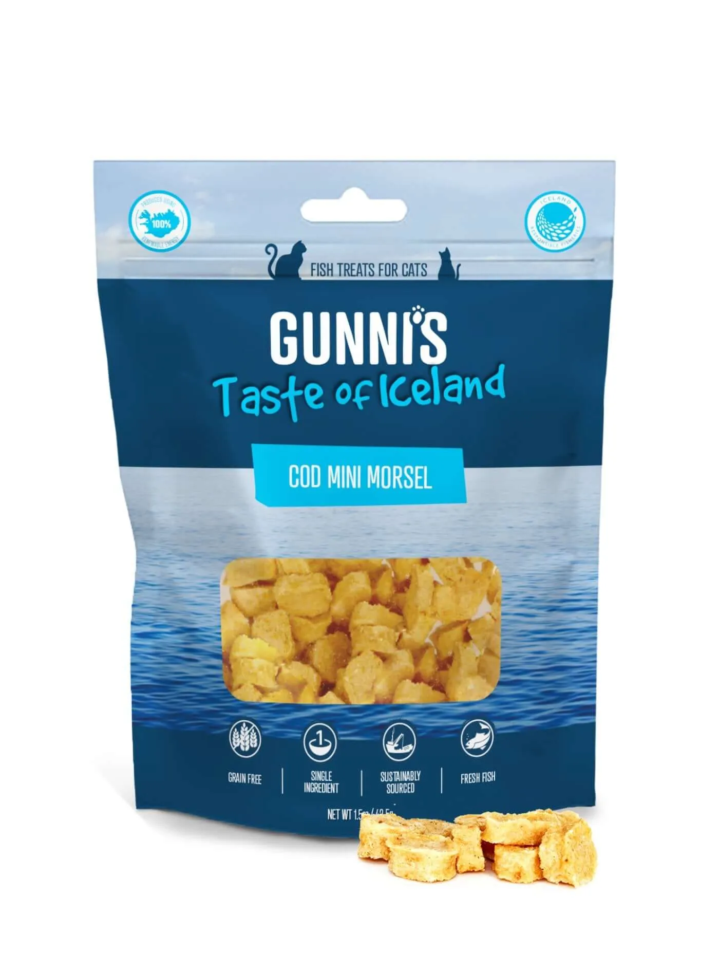 GUNNI’S Cod Mini Morsels Cat Treats 42.5g