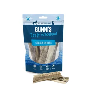 Gunnis Taste of Iceland Cod Skin Shorties Dog Treats 71g