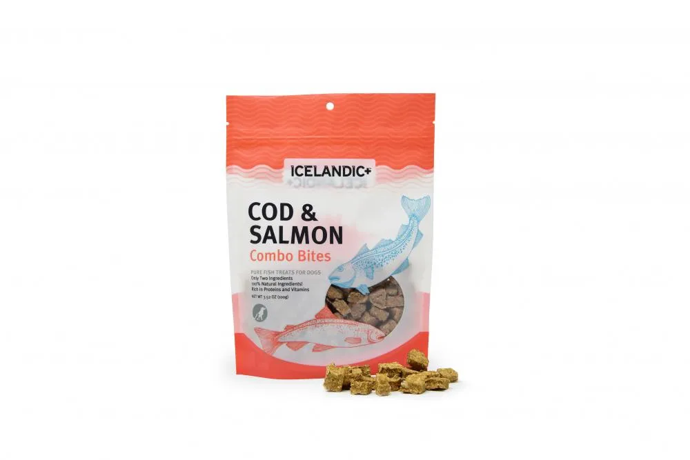 Icelandic  Cod & Salmon Combo Bites Fish Dog Treats