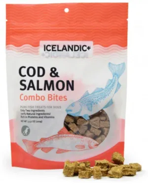 Icelandic  Cod & Salmon Combo Bites Fish Dog Treats