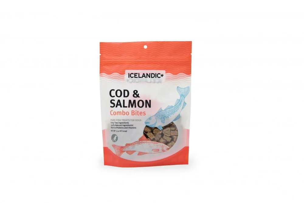 Icelandic  Cod & Salmon Combo Bites Fish Dog Treats