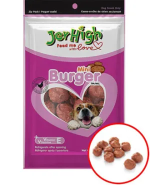 Jerhigh Mini Burger Dog Treat 100g