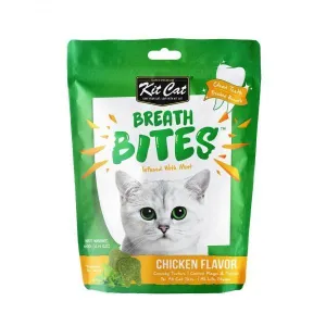 Kit Cat Breath Bites Chicken Dental Treats for Cats 60g