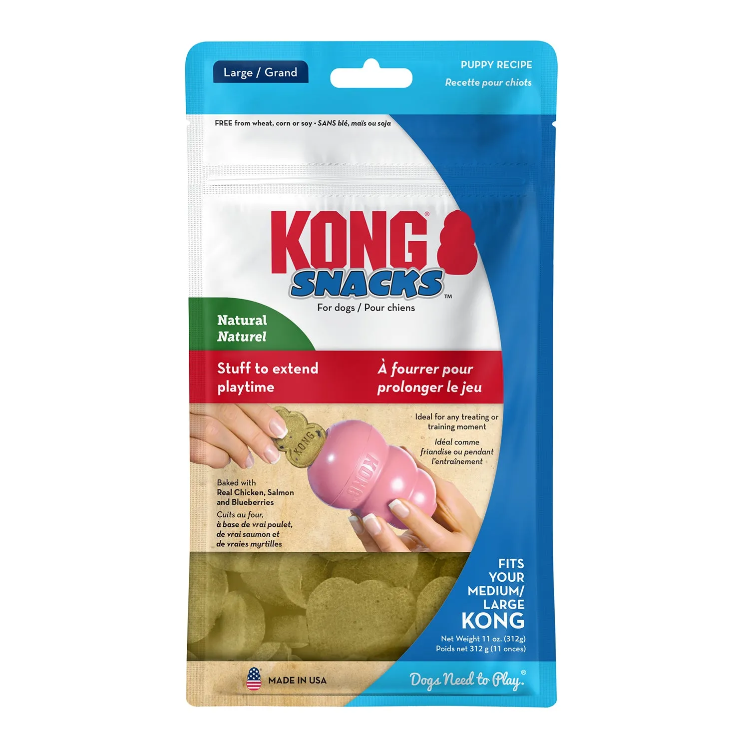 KONG StuffN Snacks Puppy Dog Treat