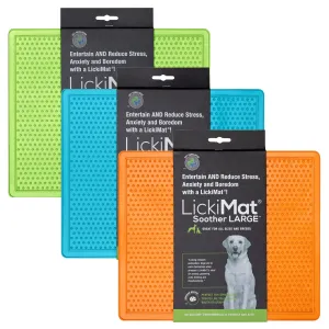 LickiMat Dog Lick Mats Slow Feeders Soother Large 3 Colours