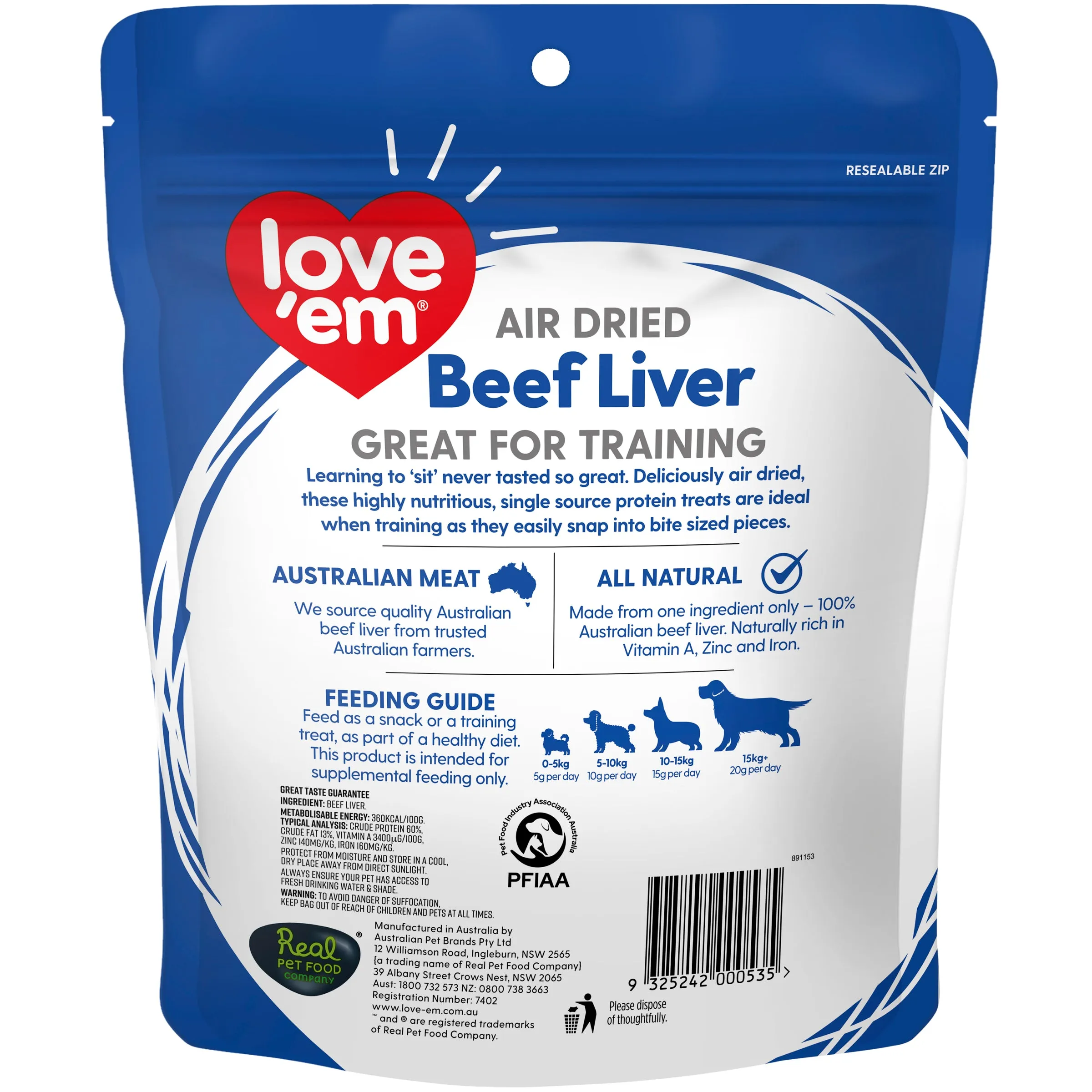 Love Em Beef Liver Dog Treats