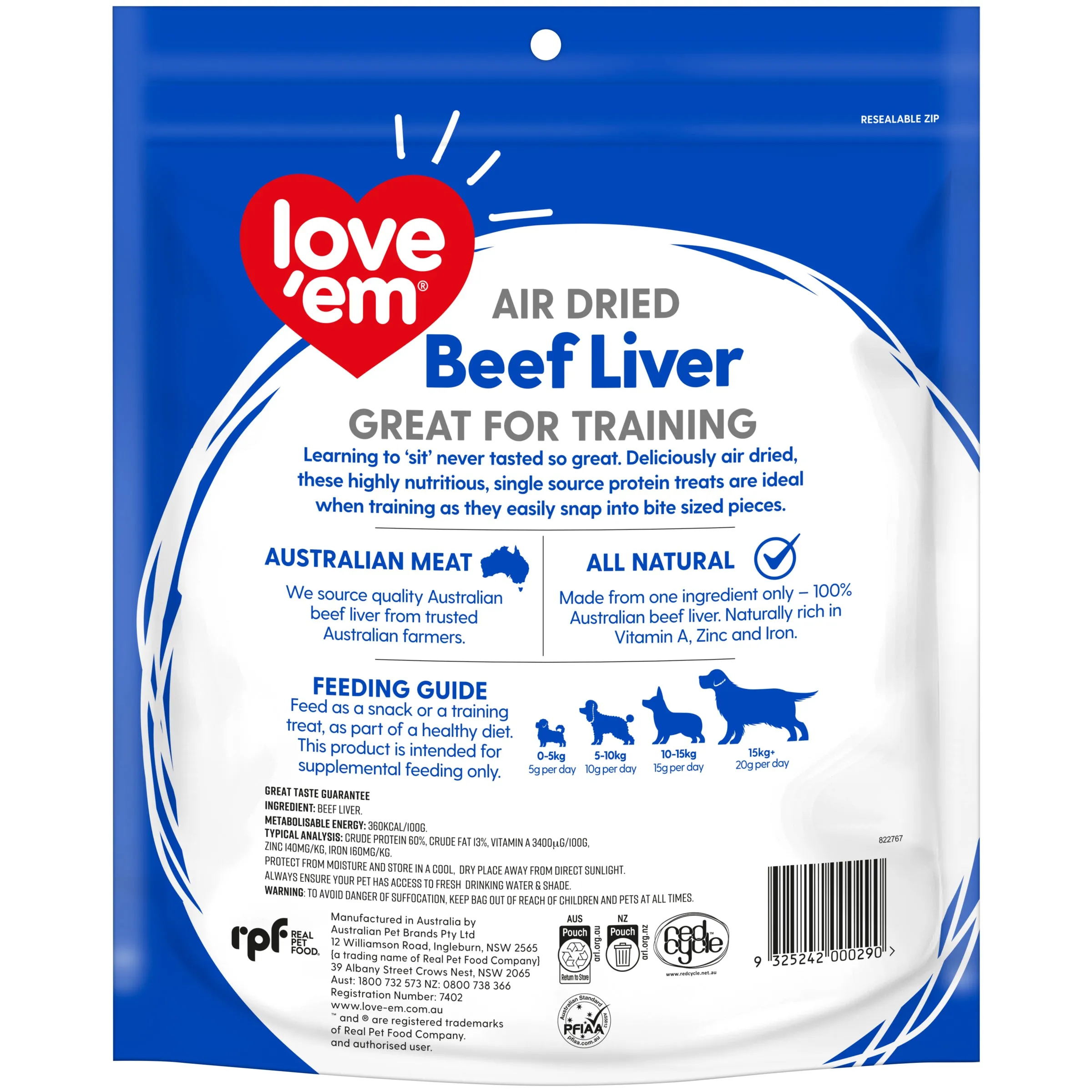 Love Em Beef Liver Dog Treats