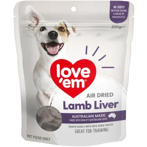 Love Em Lamb Liver Dog Treats 200g