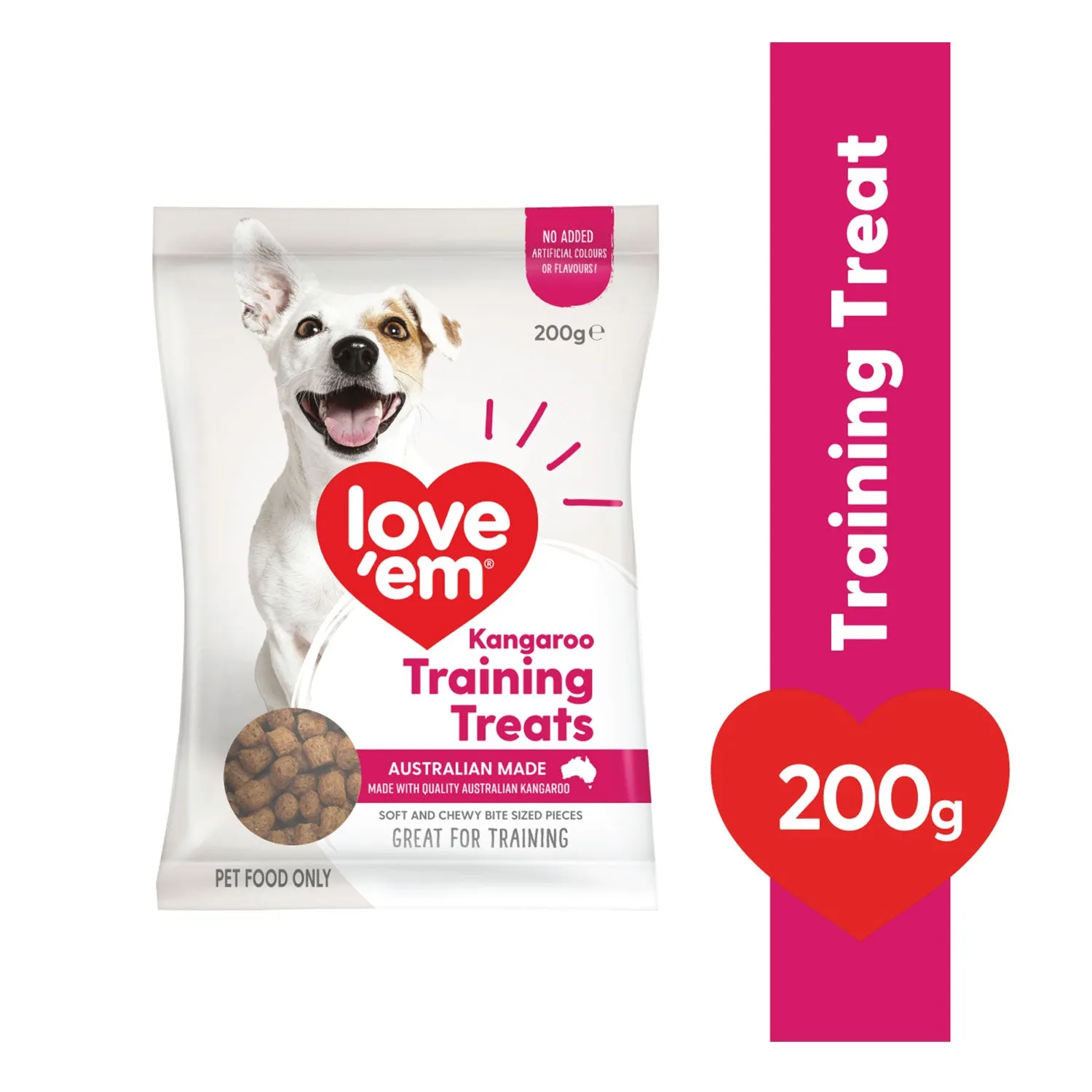 Love'em Kangaroo Training Dog Treats 200g