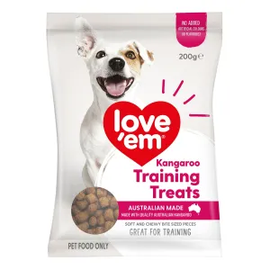 Love'em Kangaroo Training Dog Treats 200g