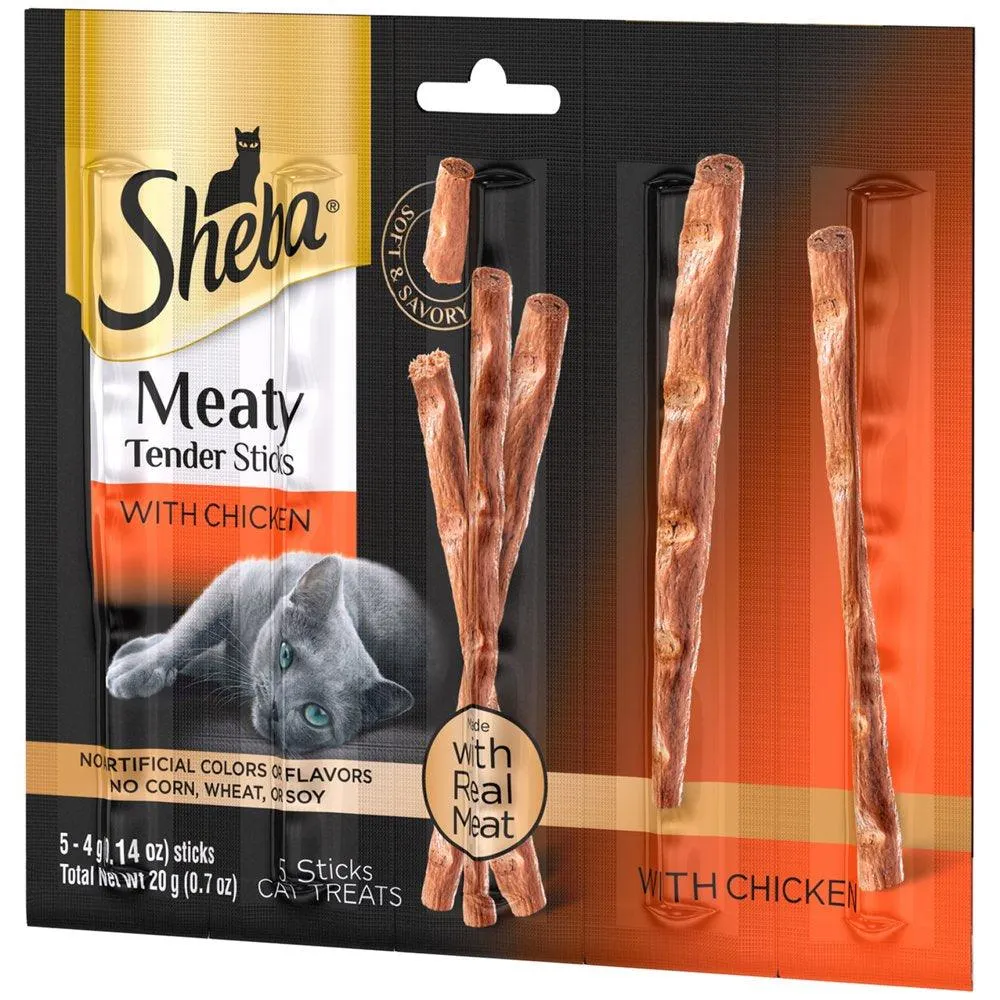 Meaty Tender Sticks Chicken Cat Treats 0.7 Oz