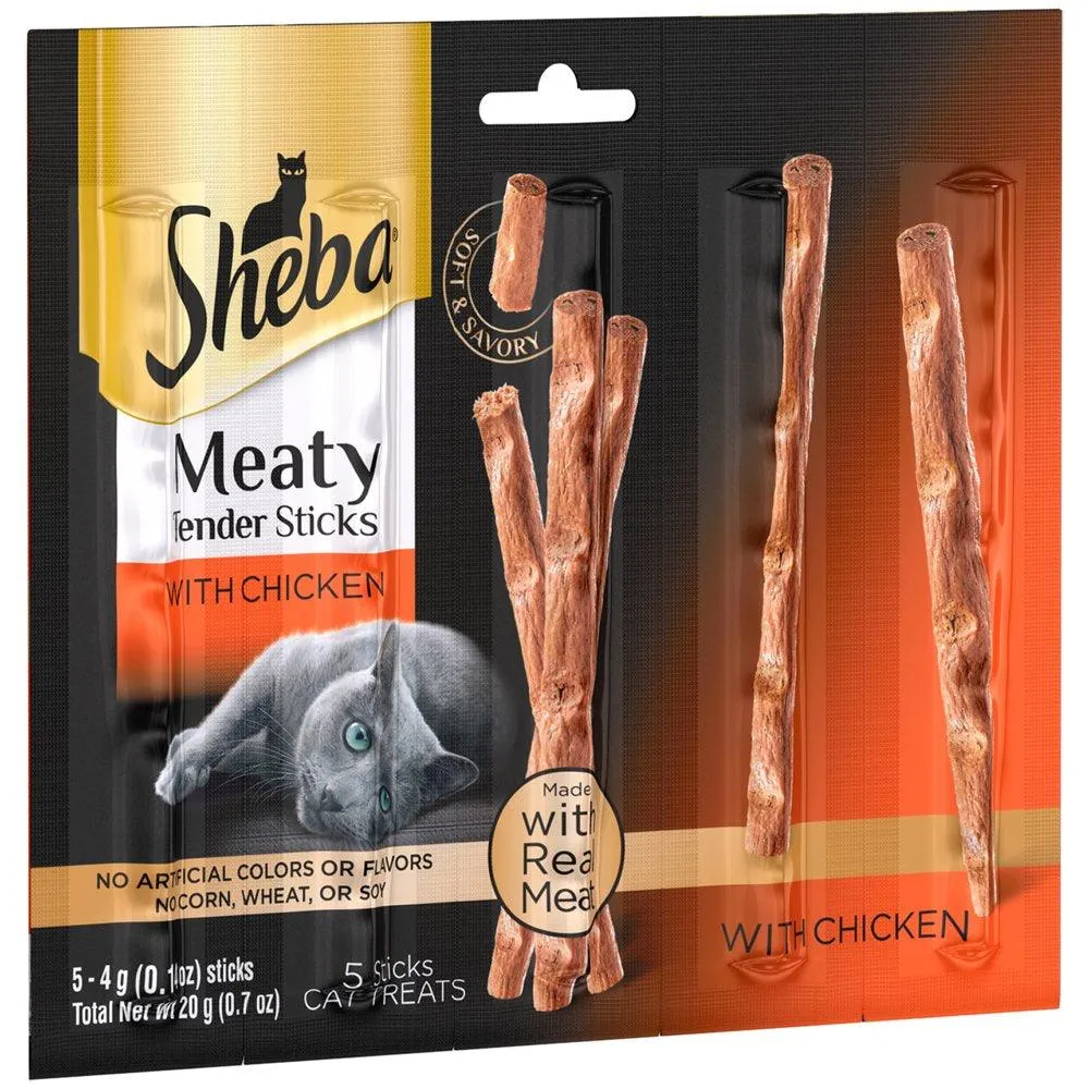 Meaty Tender Sticks Chicken Cat Treats 0.7 Oz