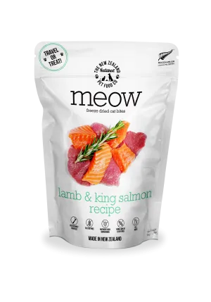 Meow Lamb & King Salmon Freeze Dried Cat Food 1.76oz