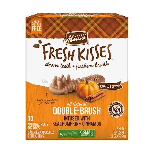 Merrick Fresh Kisses Double Brush Infused with Pumpkin & Cinnamon