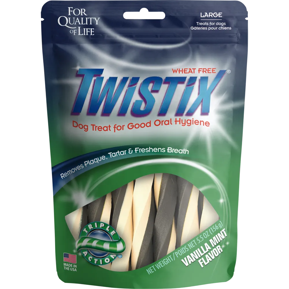 N-Bone Twistix Vanilla Mint Dental Dog Treats