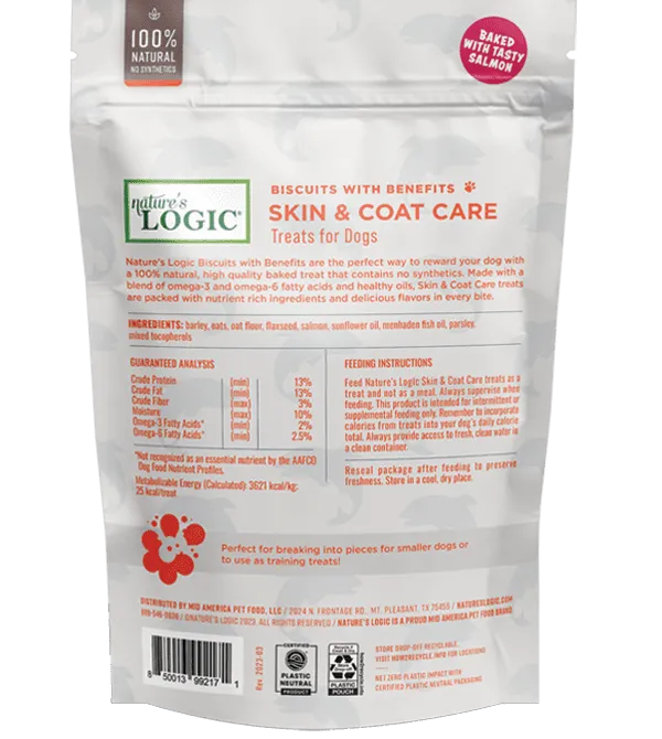 Nature's Logic Skin & Coat Care Treats for Dogs